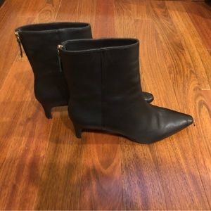 NWOT JCREW Stevie Black Leather Ankle Boots 11M